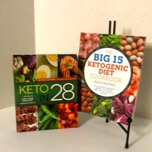2 Keto CookBook Bundle - Keto in 28 Low Carb High Fat; Big 15 Ketogenic Diet